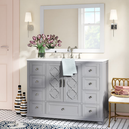 Wayfair | Gray Bathroom Vanities You'll Love in 2024